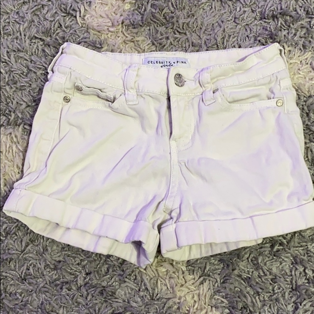 Girls White Shorts